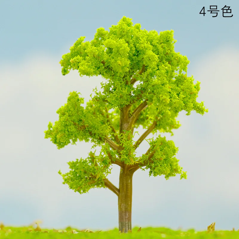 10pcs 5.5CM Trees Model Train Railroad Layout Plants Materials Sand Table Wargame Scenery Kits Miniature Tree Decoration Diorama