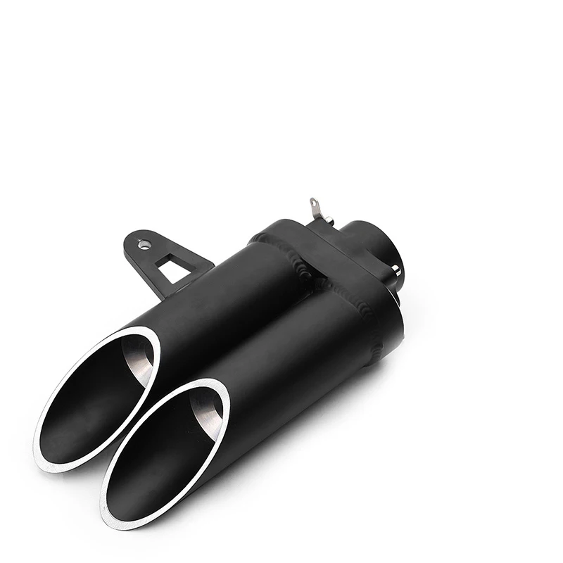 

Intelligent Library High Quality 280MM Stainless Steel Double Hole Exhaust For Motorcycles Universal 51MM New Condition
