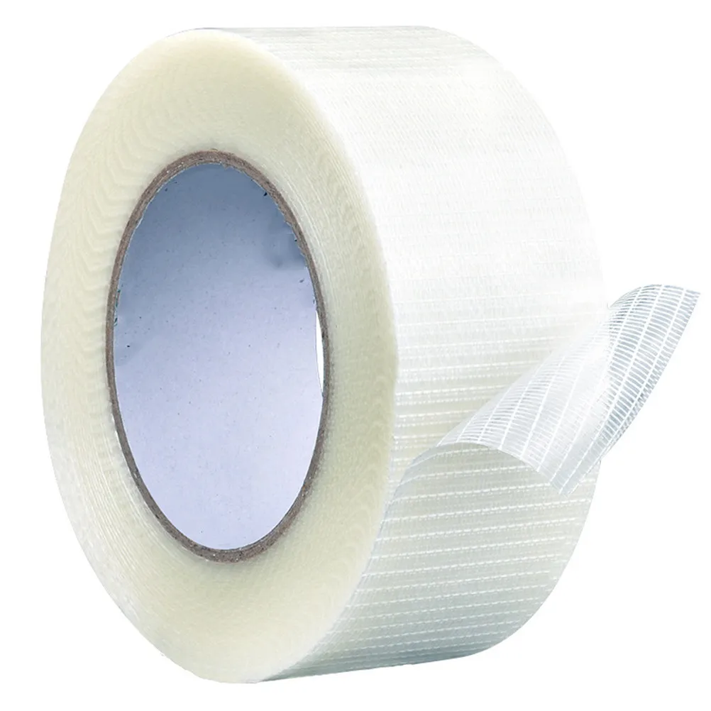 1pc Glass Cloth 2500X8Cm Strong Adhesive Waterproof Wear Resistant For Electronics Appliances Refrigerator Computer Mesh Tape
