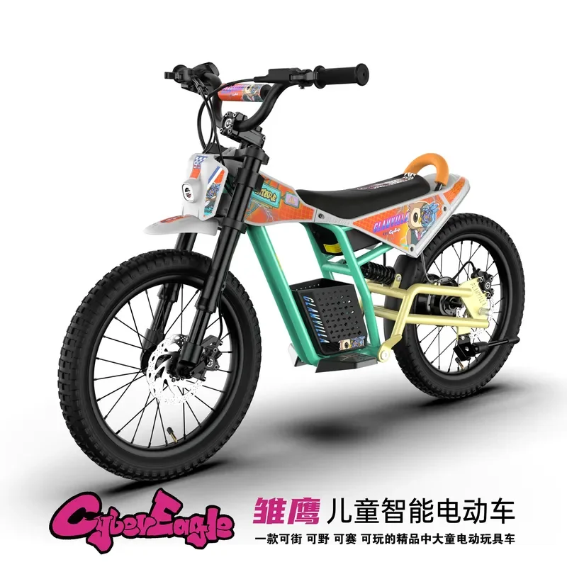 GLAMVILLA Eagle Children's Smart Street Event Mountain Off-Road Power Motorcycle Toy Car Bicycle