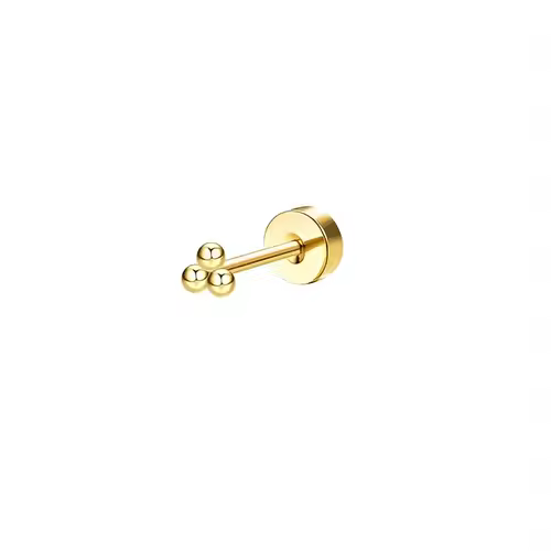 Bobisty 1pc Earrings Surgical Stainless Steel Earrings for Women Dainty Flat Back Earring Stud Hoop Cartilage for Sensitive Ears - Image 29