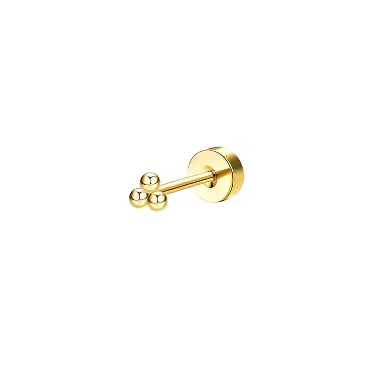 Bobisty 1pc Earrings Surgical Stainless Steel Earrings for Women Dainty Flat Back Earring Stud Hoop Cartilage for Sensitive Ears - Image 29