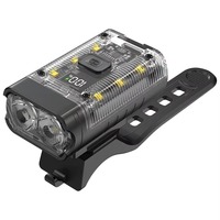 T6 LED Bike Front Light 500LM 1200mAh Bright Bicycle Headlight Digital Display Rechargeable Cycling Flashlight Bike Accessory