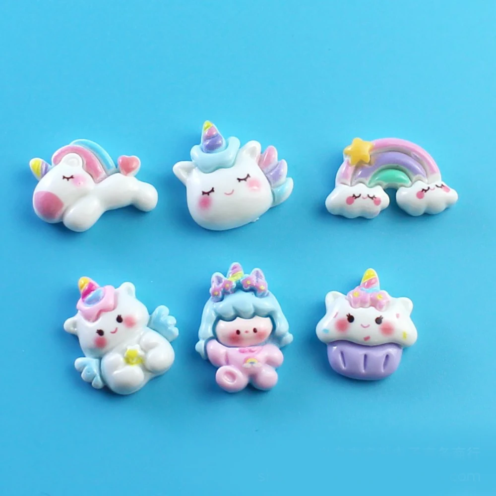 

6 шт. DIY магнит на холодильник мультфильм единорог магниты скандинавский персонализированный домашний декор доска фото доска объявлений дома