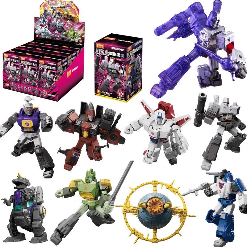 블록스 오리지널 갤럭시 버전 9 트랜스포머 메가트론 제트파이어 봄쉘 유니크론 미라지 오토봇 디셉티콘 액션 피규어 장난감