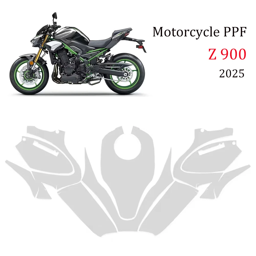 

Z900 PPF Motorcycle TPU Paint Protection Film Anti-Scratch UV Resistant Kit For KAWASAKI Z900 2025 TPU Invisible Protective Film