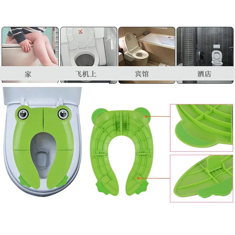 Kids Portable Travel Potty Seat Pad Baby Folding Toilet Training Seat Cover Toddler Urine Assistant Cushion Children Pot Seater