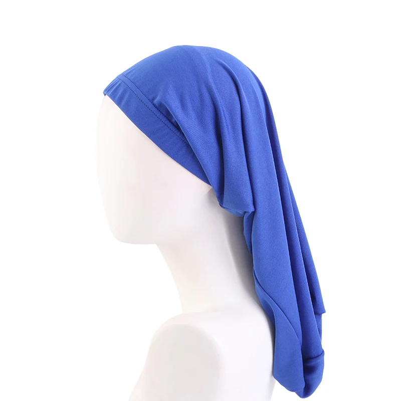 Neue Männer Zöpfe Dreadlocks Nacht Schlaf Kappe Lange Schwanz Motorhaube Kappe Breite Elastische Band Chemo Krebs Hut Unisex Einfarbig Kopf Wrap – Detail 5