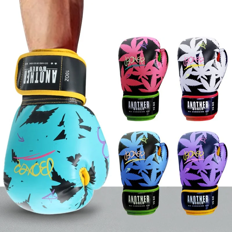 

Men Women Kids Boxing Gloves 6 12 14oz PU Leather Muay Thai Guantes De Boxeo Sanda Free Fight MMA Kick Boxing Training Glove