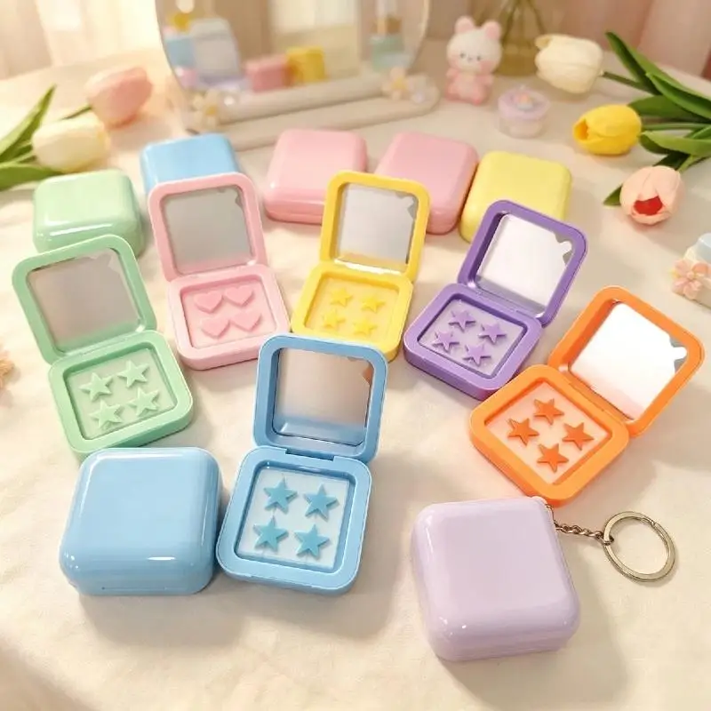 Star Water Gel Pimple Concealer Patches, Fashionable Makeup Essential, Independent Packaging With Mirror, Portable, 32 Patches