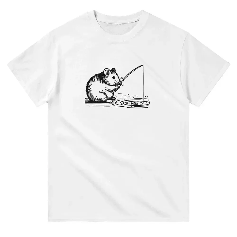 Hamster Fisher T Shirt Animal Lover Funny S For Him Her