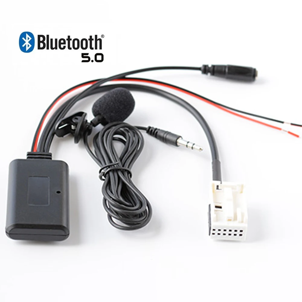 Samochodowy adapter bezprzewodowy bluetooth Stereo AUX IN Music do VW Golf MK5 MK6 POLO Passat RCD110 RCD210 RCD310 RCD510 RNS510