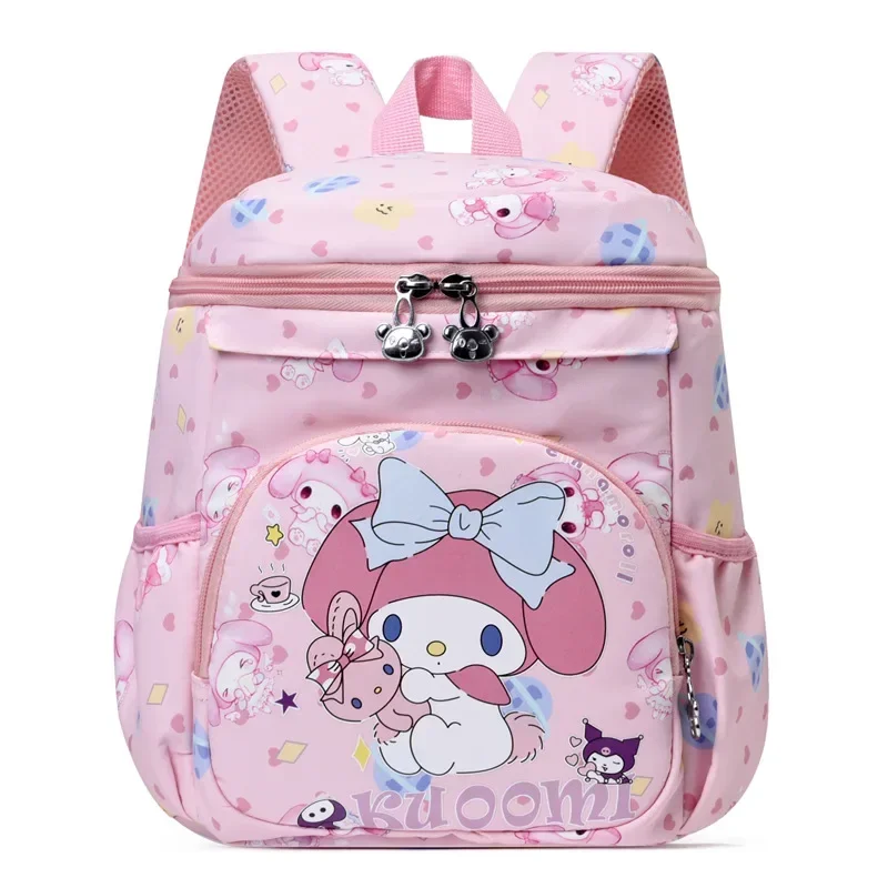 Fashionable Melody Backpack Cute Cartoon Kuromi Children's School Bag Large Capacity Student School Bag Birthday Gift Backpack