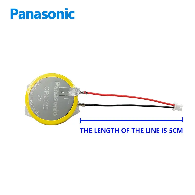 Panasonic-Pile bouton au lithium CR2025 d'origine, pile bouton pour montre, clé à distance, 24.com DL2025, LM2025, ECR2025, 3V