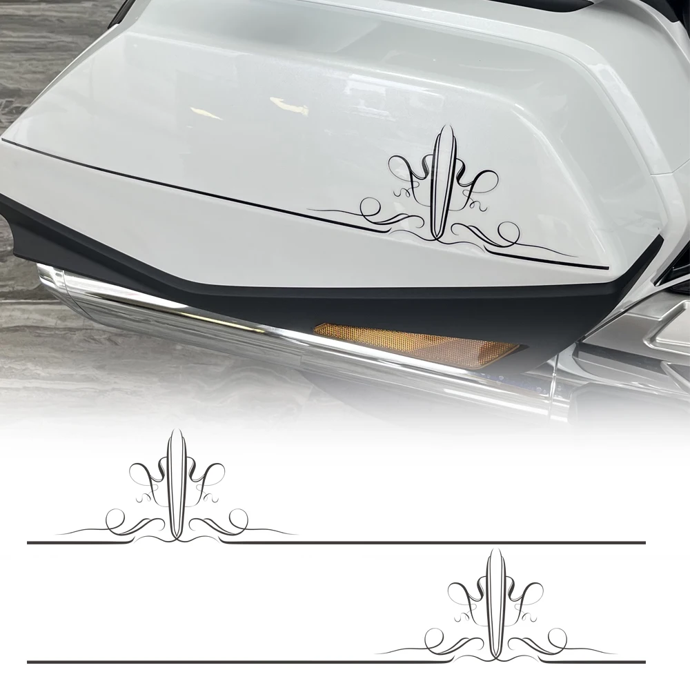 

Panical Side Storage Box Panel Film Trim Sticker Decorate Protect For Honda Gold Wing GL1800 GL1800B F6B 2018-2023