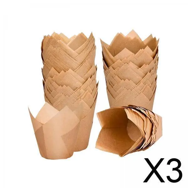 

Greaseproof Paper Cupcake Liners Round Muffin Cups Baking Tools for Wedding Birthday Desserts Decorations