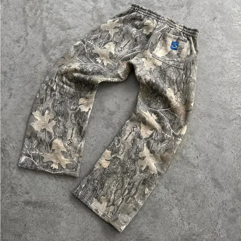 

Y2K Jeans New Hip Hop Trendy Brand Camouflage Pattern Baggy Denim Pants Women Clothing Unisex Casual Camo Trousers Streetwear