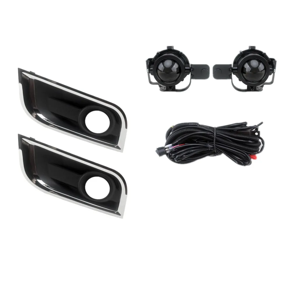 July King Car Fog Lamp Assembly Kit for Chevrolet Trailblazer 2012-2016, 4300K Halogen Fog Lamp Blub + Frame + Harness + Switch