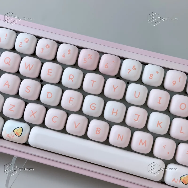 129 Keys MOG Keycaps Bread Bear Cute Keycaps Gift Cute DYE-Sub Mechanical Keyboard for Made68 Mad68 Wooting 60M68 Fire68 K99 108