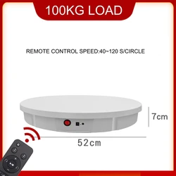 42/52/60CM Remote Control 360° Panoramic Automatic Rotating Display Table 100KG Turntable Photography Backdrop Shooting Booth