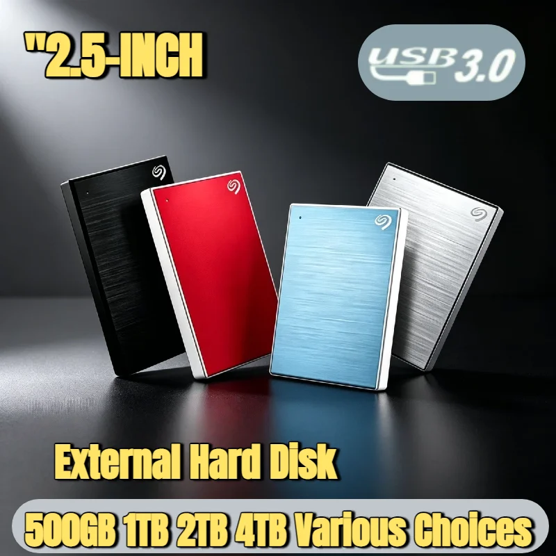 OEM For Seagate 2.5 Inch Portable External Hard Disk 500GB 1TB 2TB Ultra Thin USB 3.0 High Speed Storage Backup for Laptop PC