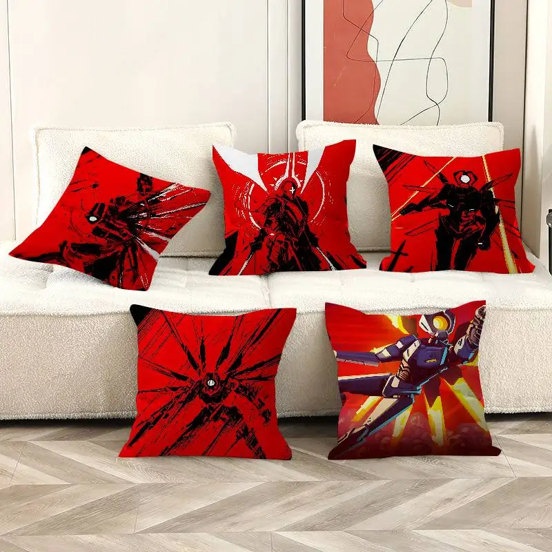 Game Anime ULTRAKILL Brooches Cushion Cover Polyester Sofa Cushions Decorative Throw Pillows Home Decoration Pillowcover