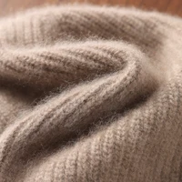 100%Pure Wool Women's Winter Knitted Hats Cute Lace-up Students Pullover Hat Autumn Winter Warm Windproof Earflap Beanies Female - Image 5