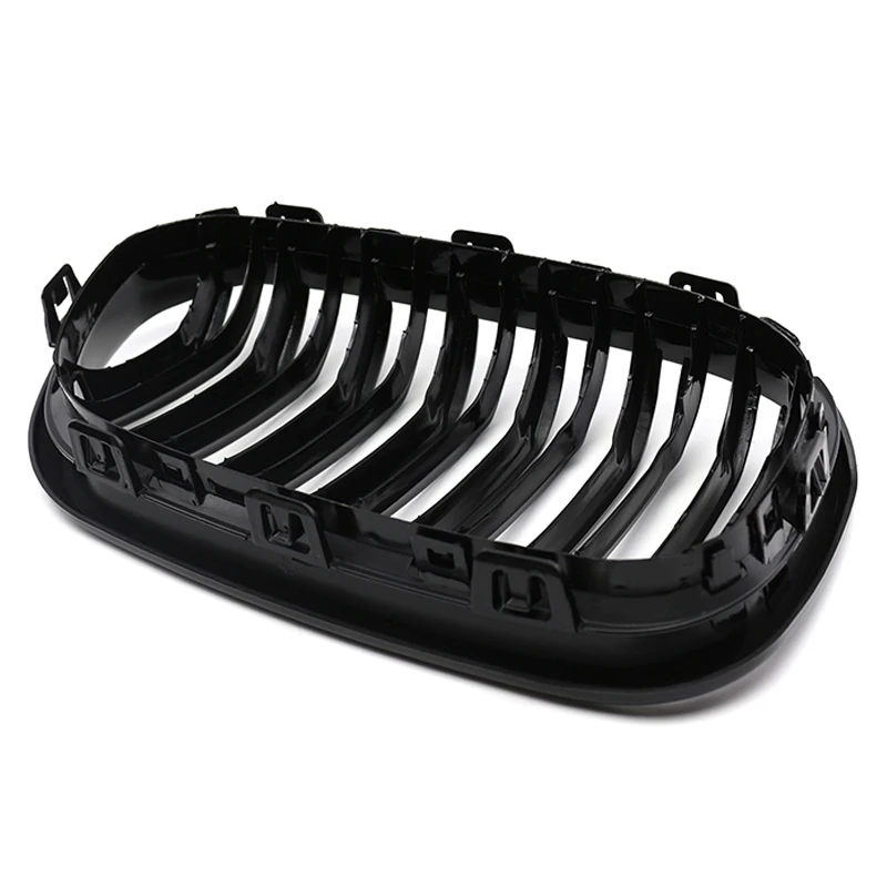 Front Bumper Racing Radiator Mesh Grill For BMW 1 Series F20 F21 Facelift 2015-2019 Year Gloss Matte Black M Color Carbon Print