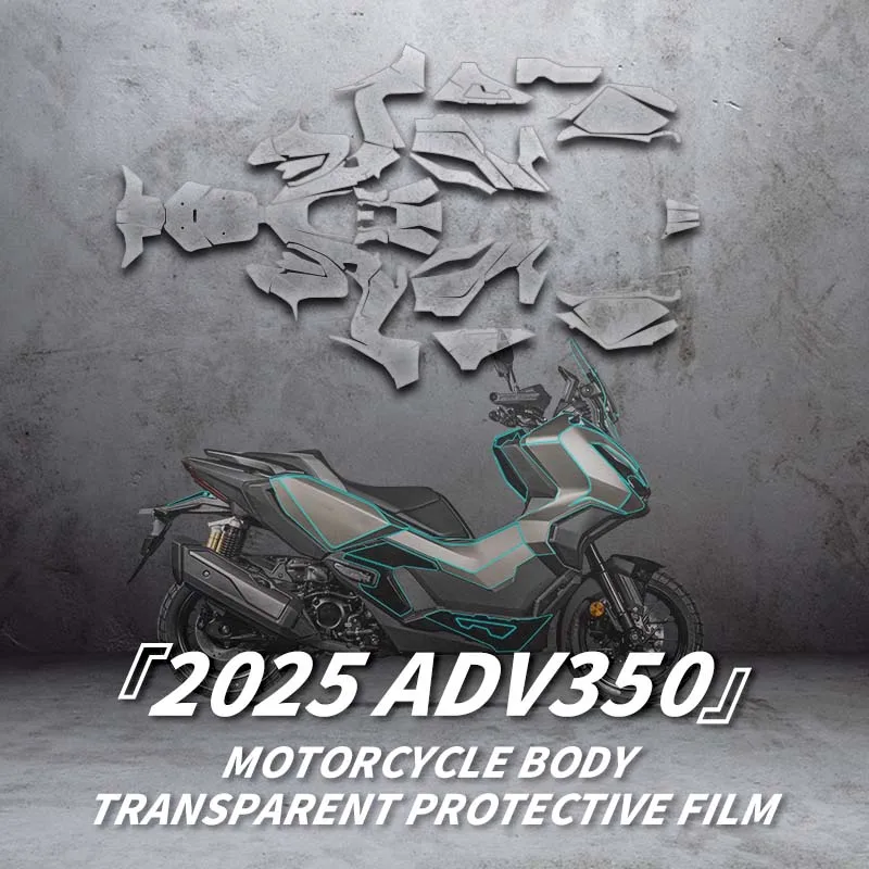 

Для HONDA ADV 350 2025 мотоцикла, прозрачная защитная пленка для всего тела, комплекты велосипедных аксессуаров, защитные наклейки, наклейки