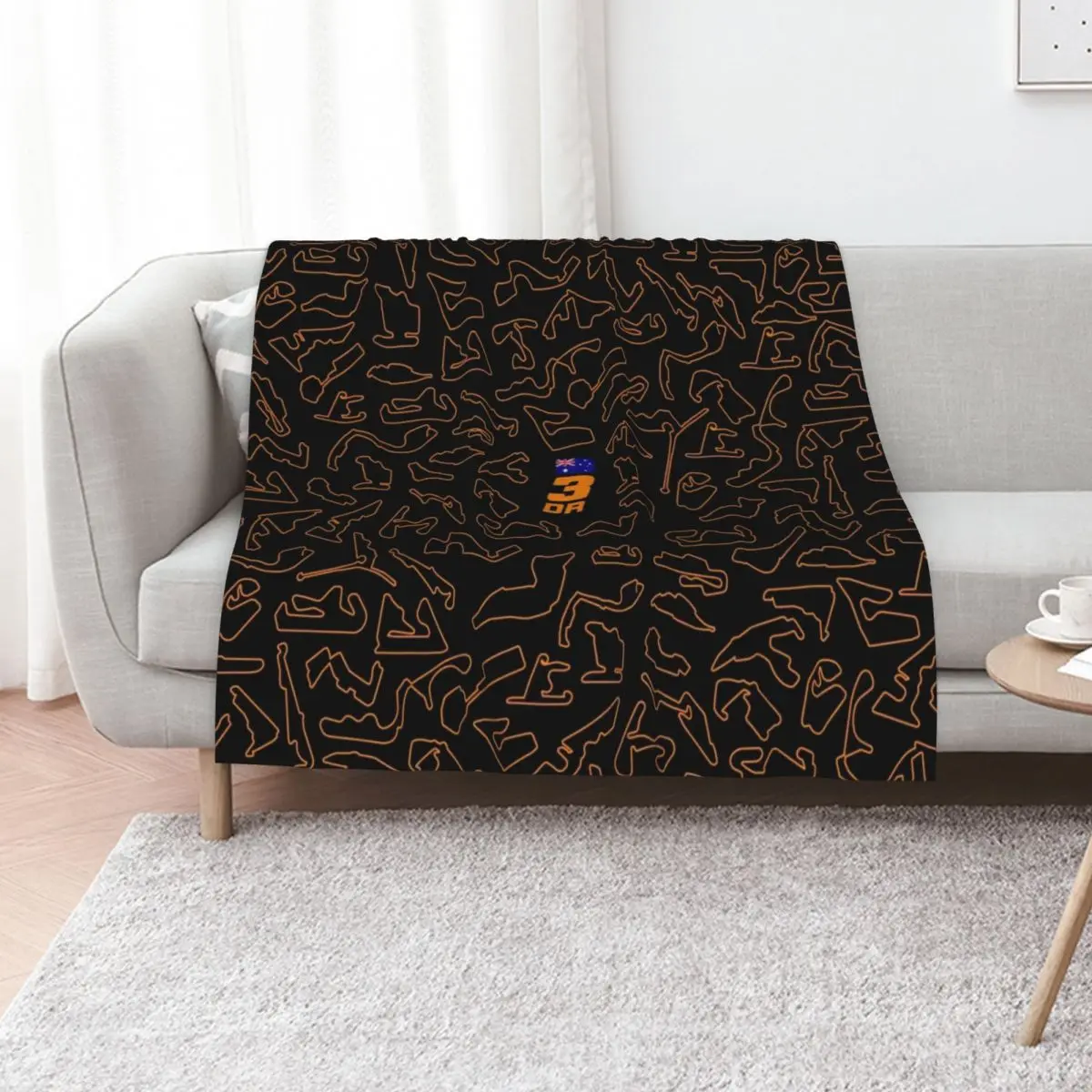 3 - Race tracks patterns Throw Blanket Bed Fashionable Large blankets ands Blankets Sofas Of Decoration Moving Cute Blankets