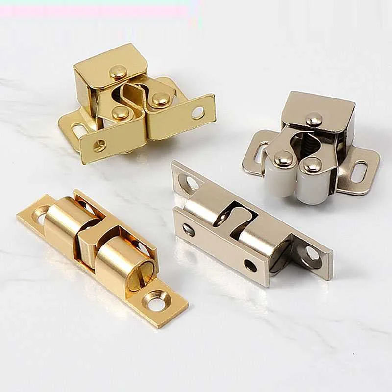 

5PCS Copper Collision Bead Wardrobe Cabinet Door Magnetic Suction Spring Buckle Invisible Door Collision Suction Rebound