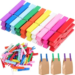 25/35/45MM Length Colorful Mini Size Wooden Clips for Clothes,Photo Clips,Paper Clothespin, Craft Decor,Portable Wood Clamp