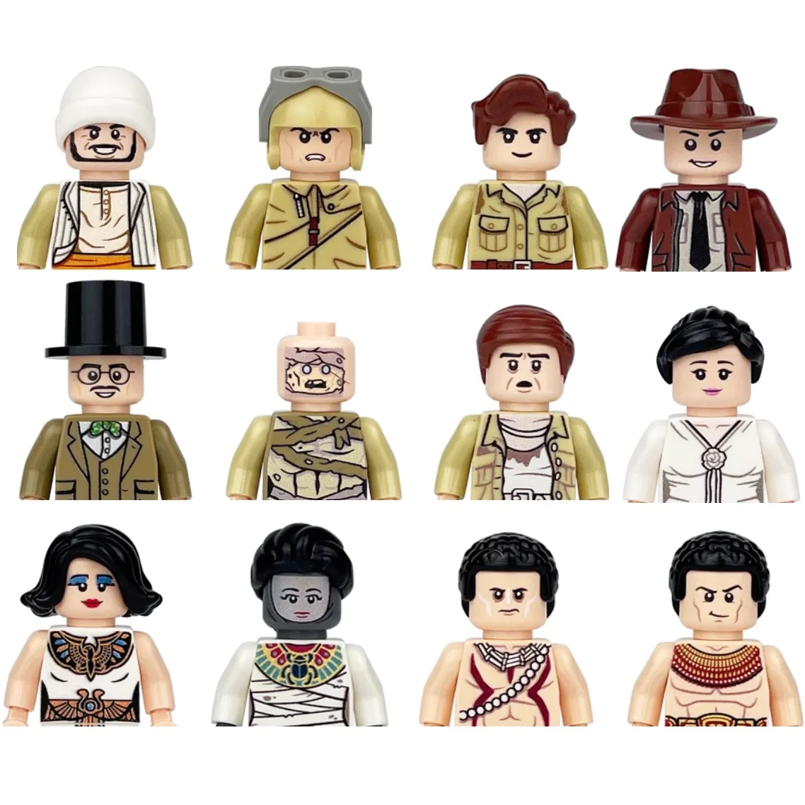 

Indiana Jones Set Building Blocks Egypt Mummy Mini Action Figure Toys