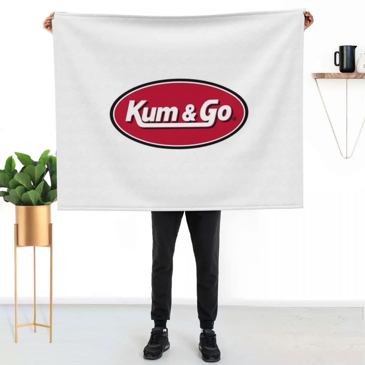 

Kum & Go Throw Blanket Multi Purpose Soft Warm Blanket for Home Travel