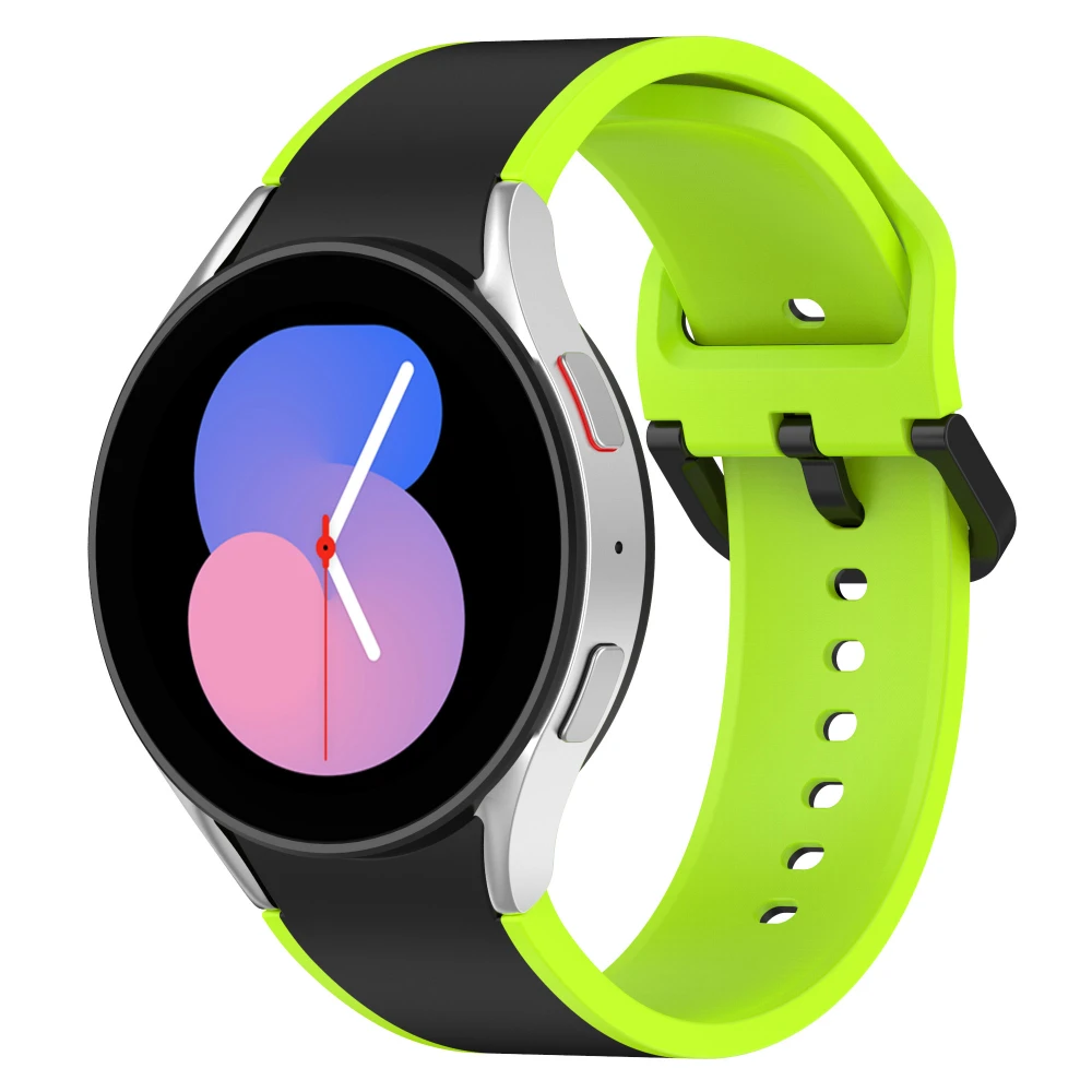 Sports Silicone Strap for Samsung Galaxy Watch 7/6/5/4 40mm 44mm/5 Pro 45mm Bracelet Wristband Watch 6 4 Classic 43/47mm 42/46mm