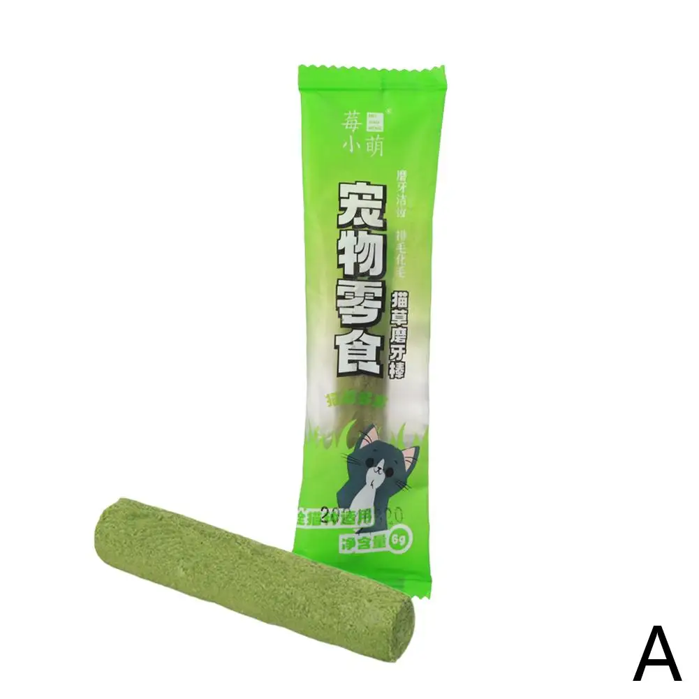 1/6szt Cat Grass Teeth Grinding Stick Pet Snacks Hairball Baby To Cat Hair Eat Row Cat Ready Sticks Zęby Usuwanie K2W3