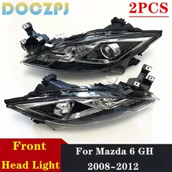 2PCS Halogen or Xenon Car Front Bumper Driving Headlight Head Lamps For Mazda 6 GH 2008 2009 2010 2011 2012 Without Bulbs