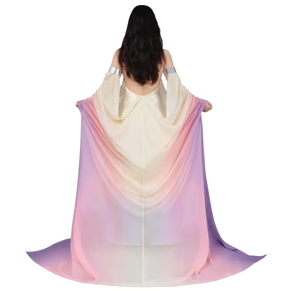 Padme Cosplay Amidala Dress Costume Classic Queen Long Elegant Backless  Skirt Women Uniform Outfits Halloween Carnival Party - AliExpress 200000532