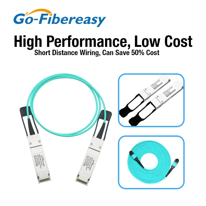 Imagem -03 - Cabo Óptico Ativo Qsfp28 Cabo Aoc 1m 100m 100gbps Qsfp28 a Qsfp28 a Qsfp28 Qsfp28