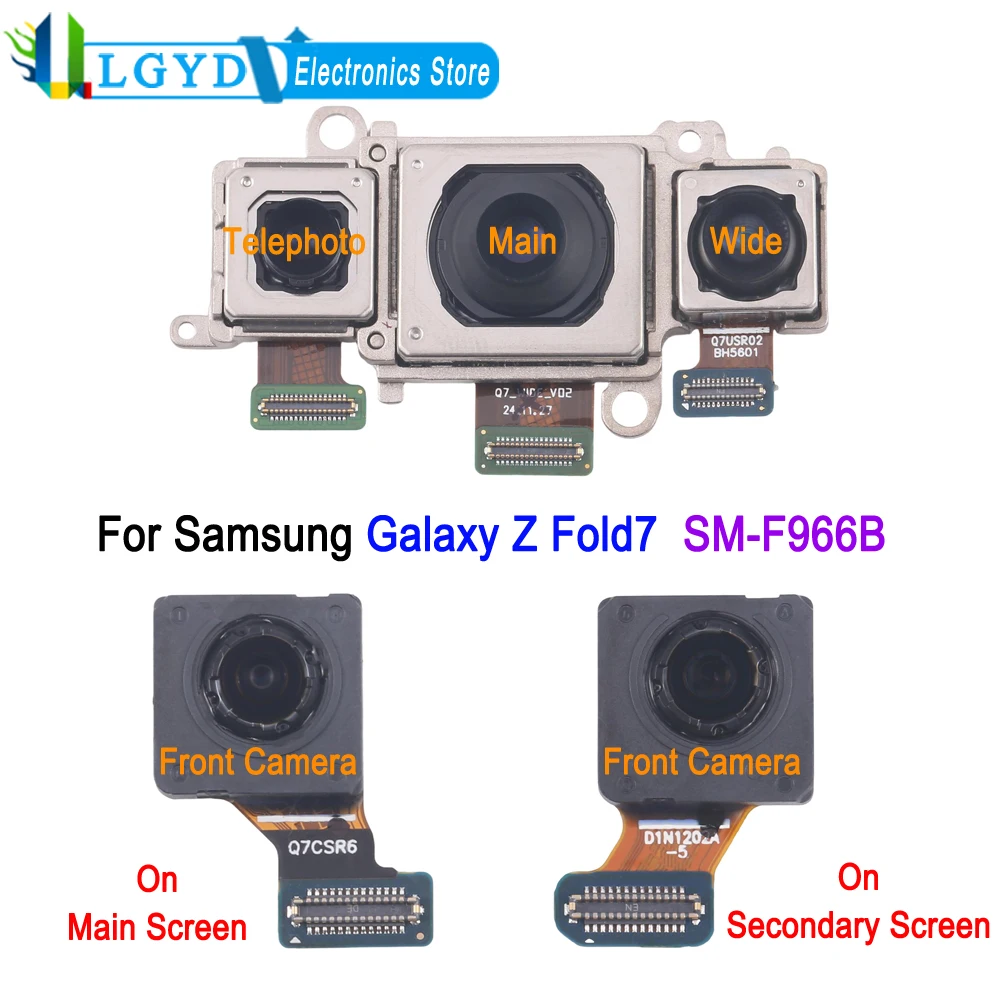 Front Camera / Rear Camera For Samsung Galaxy Z Fold7 5G, SM-F966B Phone Telephoto Wide Camera Main Back Camera Replacement Part