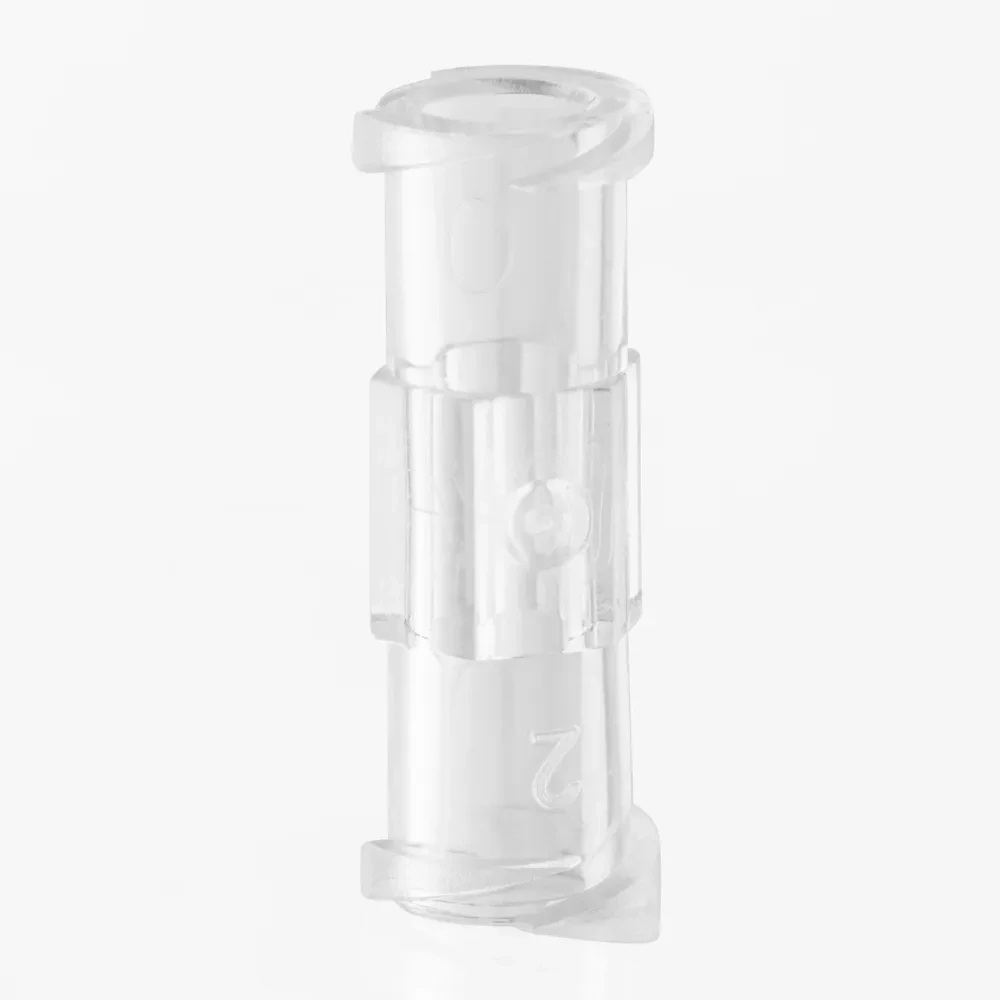 Medical Sterile Transparent Syringe Connector Adapter Double Helix Joint Leak Proof Female to Female Coupler Drug Guide Device