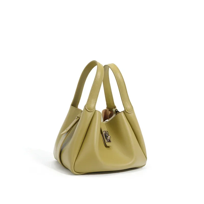 Fashion Genuine Leather Women Handbags 2024 New Purses Luxury Female Shoulder Bag Simple Large Capacity Gilrs Crossbody Bag