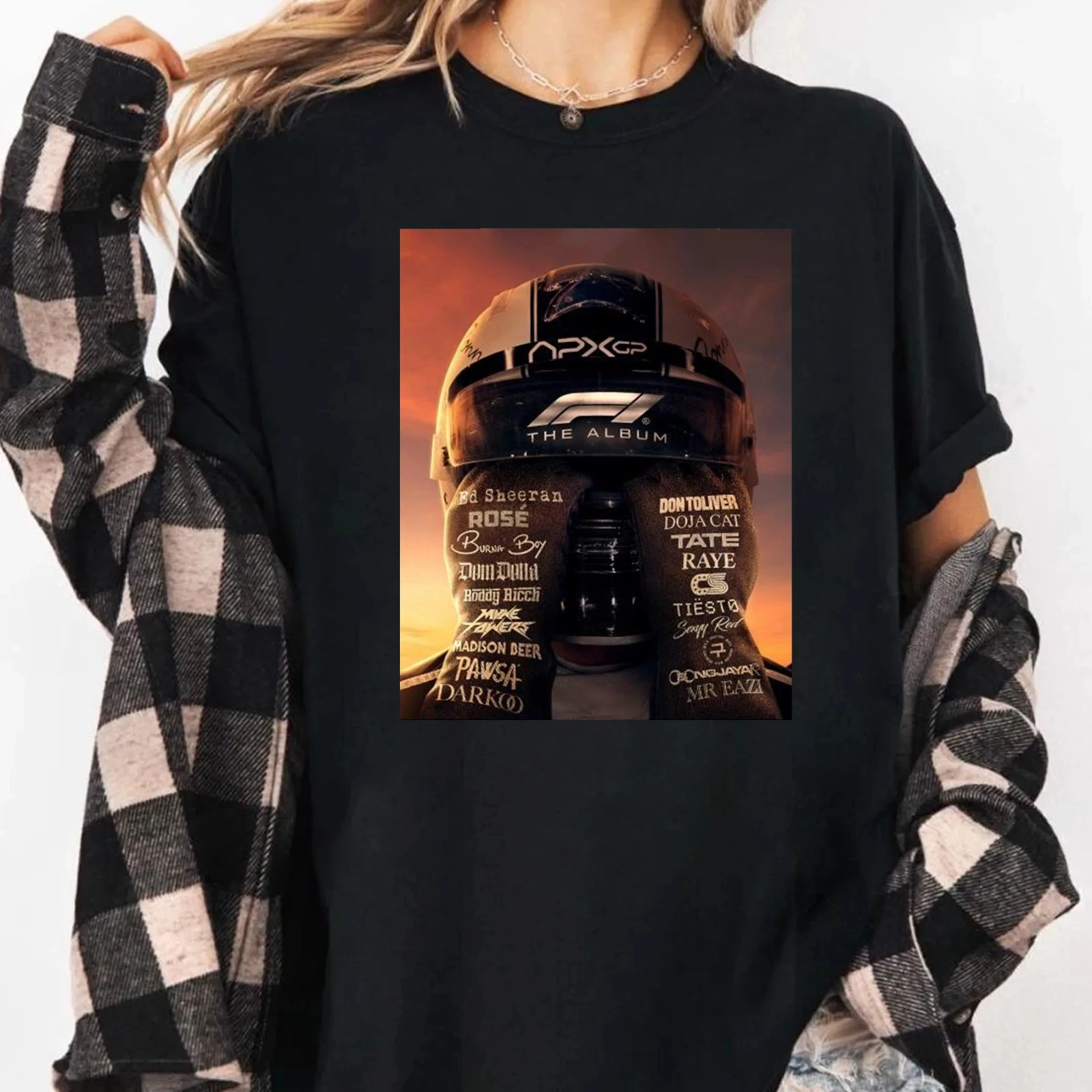 f1-the-movie-27-de-junho-2025-f1-o-album-ed-sheeran-rose-don-toliver-camiseta-de-luxo-sofisticado-e-para-homens-e-mulheres-top-y2k