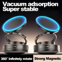 Car moSuction Cup Magnetic Phone Holder Stand Adjustable Foldable Storage Vacuum Suction Phone Holder Universal for Phone