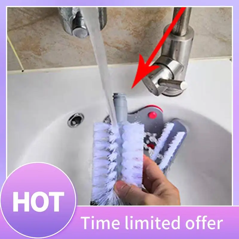 

B69C Двуглавый очиститель для стекла, щетка для раковины, присоска, кухонные чистящие средства, вращающийся очиститель для бутылок вина, скребок для чашек