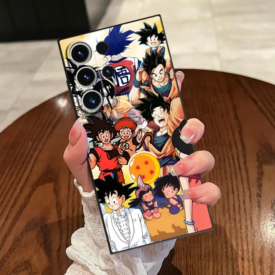

Чехол Dragon Ball Son Goku Chichi для Samsung Galaxy Note 20 Ultra S10 8 9 S9 10 Plus S8, черный мягкий чехол для телефона