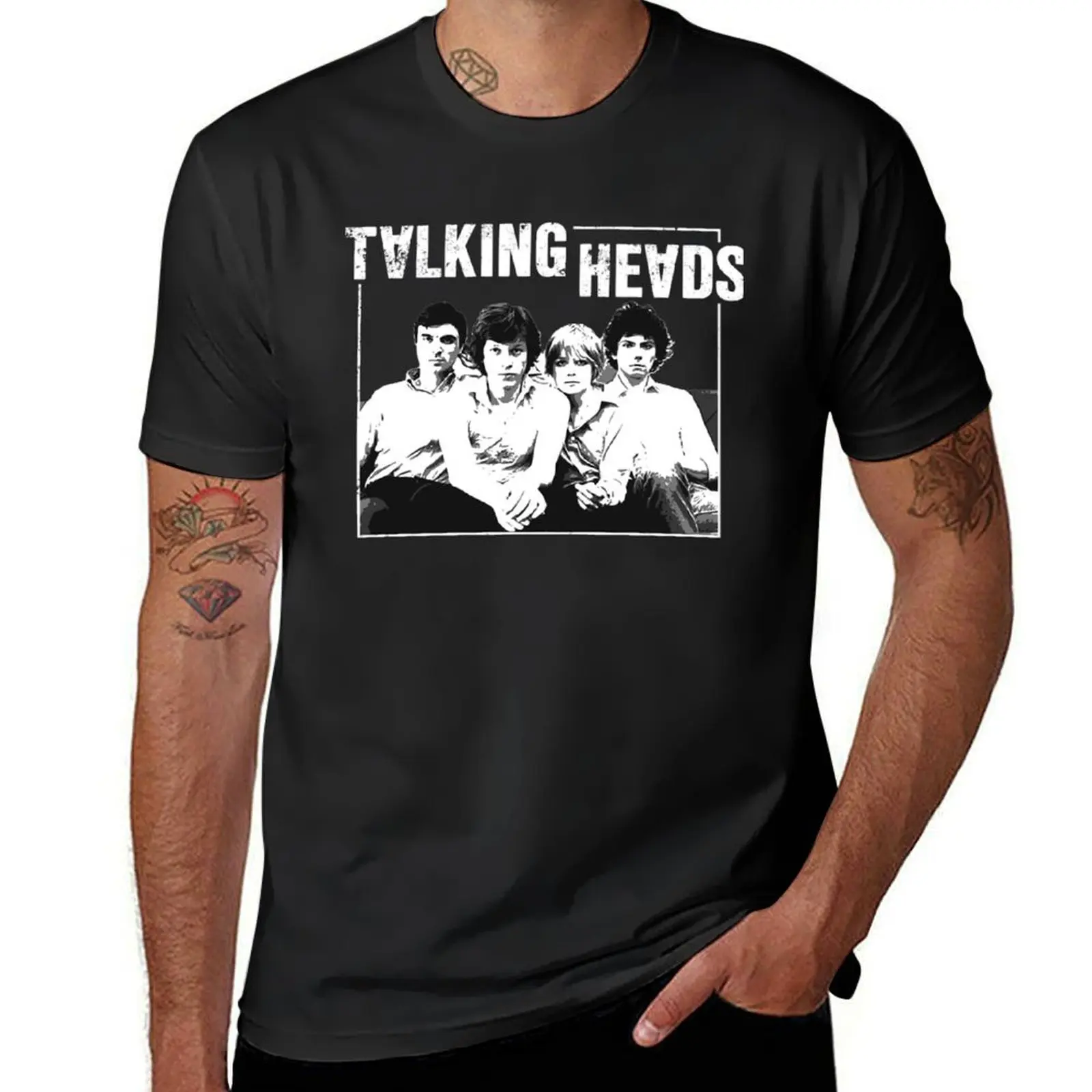 Talking Heads White Box T-shirt plain customizeds boys whites tees mens graphic t-shirts pack