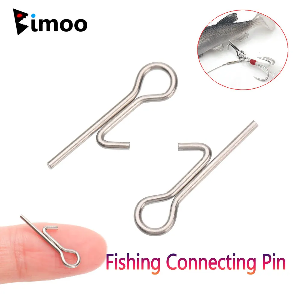 50/100pcs Fishing Bait Stinger Spike Hook Connecting Pins Needle Fixed Lock Assist Soft Lure Fishing Accessories Tools Tackles