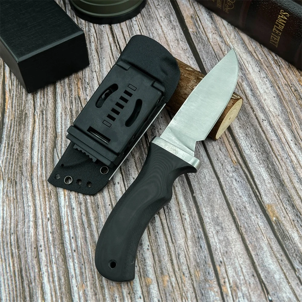 

High-hardness Outdoor Straight Knife with G10 Handle Rock Climbing Camping Fishing Holiday Gifts Essential Equipment Tool
