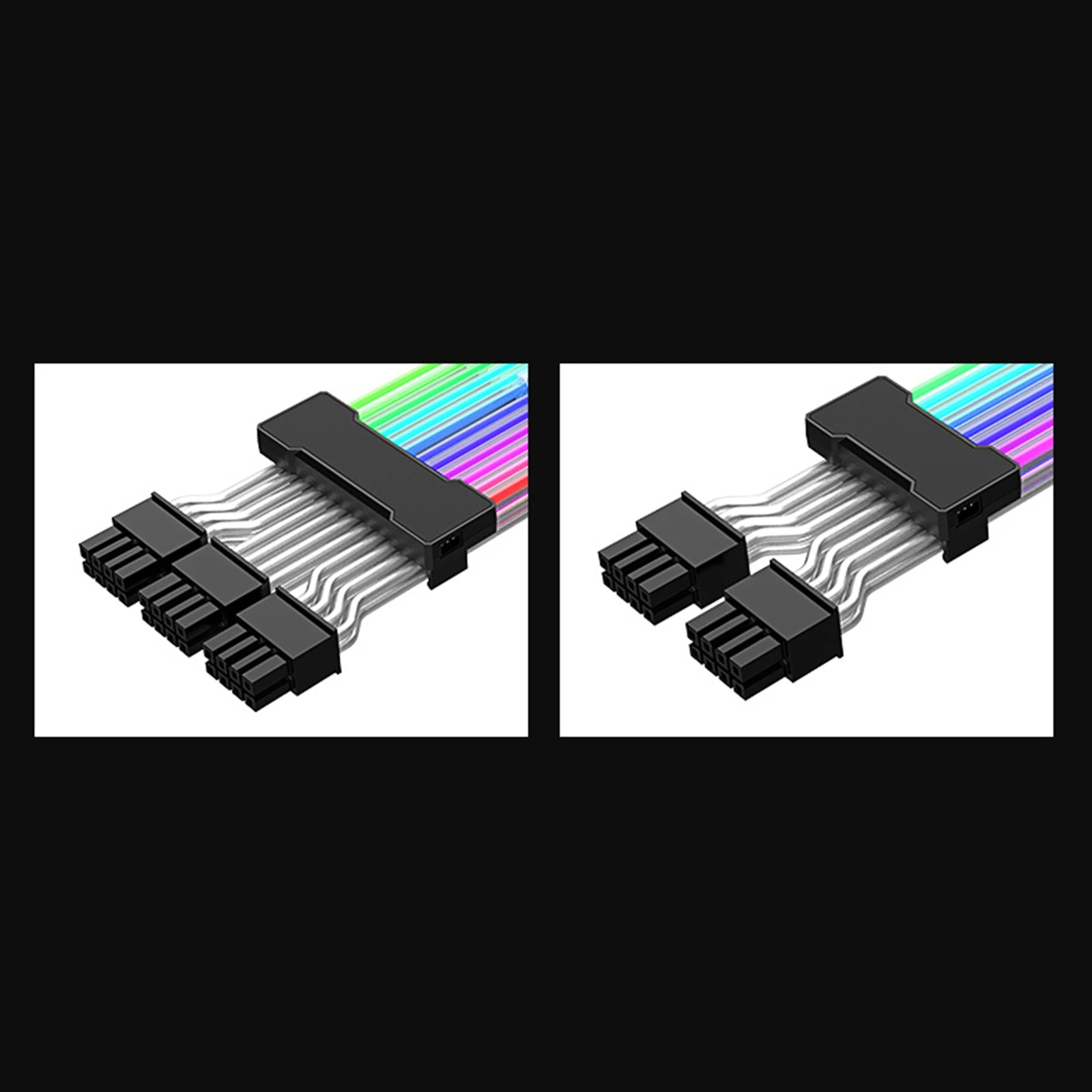 Удлинитель для ПК, кабель RGB, 24 контакта, 2x8 контактов, 3x8 контактов, 8 контактов, долговечный доступный PCIe кабель для компьютера